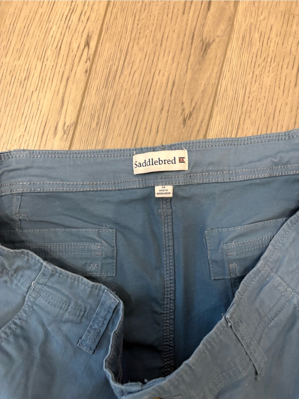 Saddlebred Blue Cargo Shorts - Picture 2 of 3